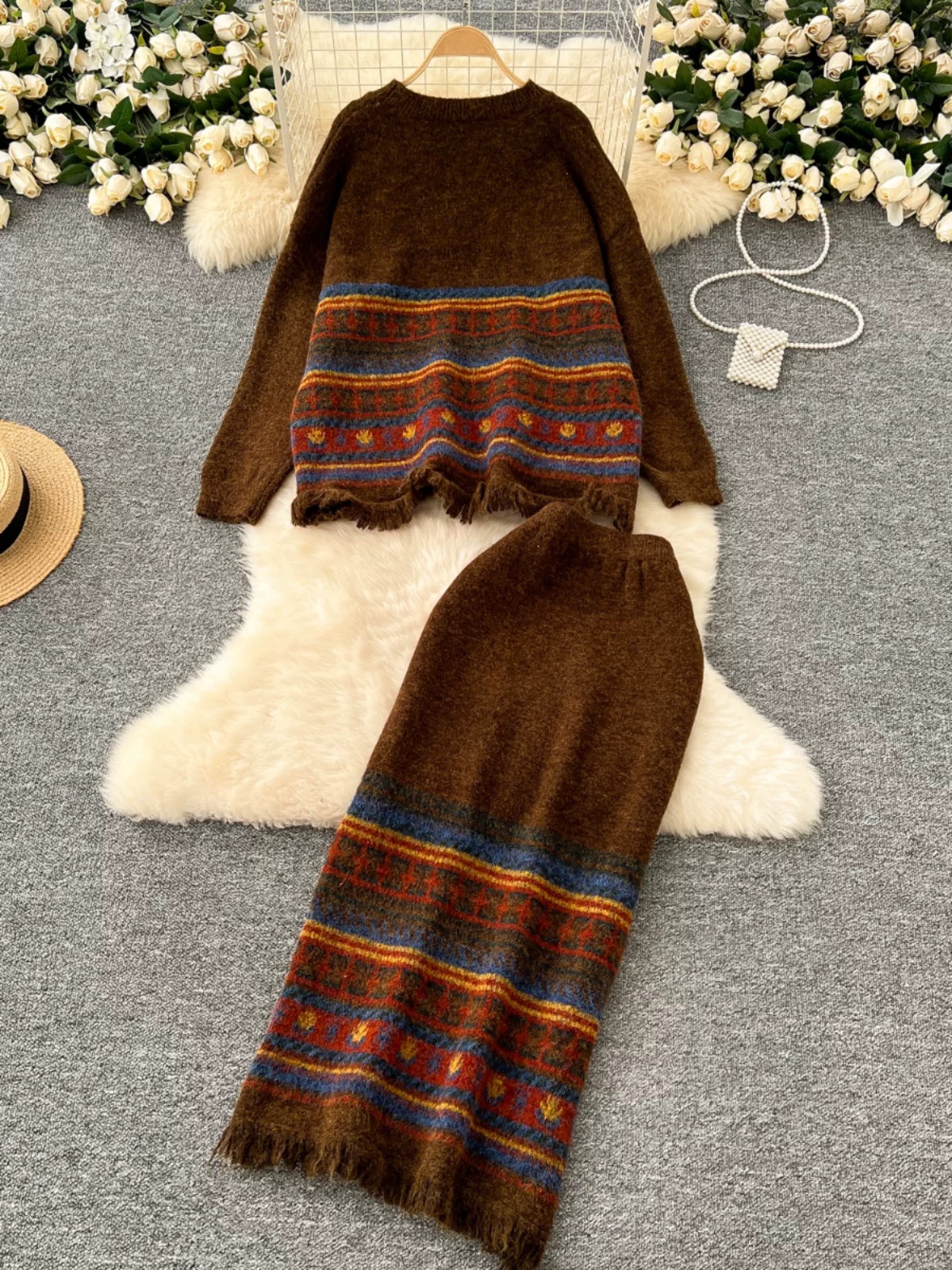 Dinner date woolen set KTP290 images